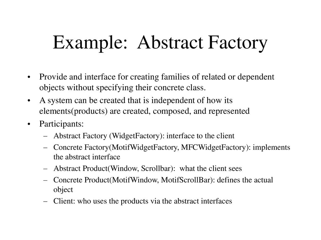 Design patterns difficult to describe abstractly elements ppt download