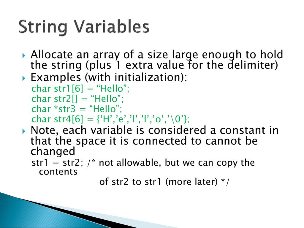 Strings. - ppt download