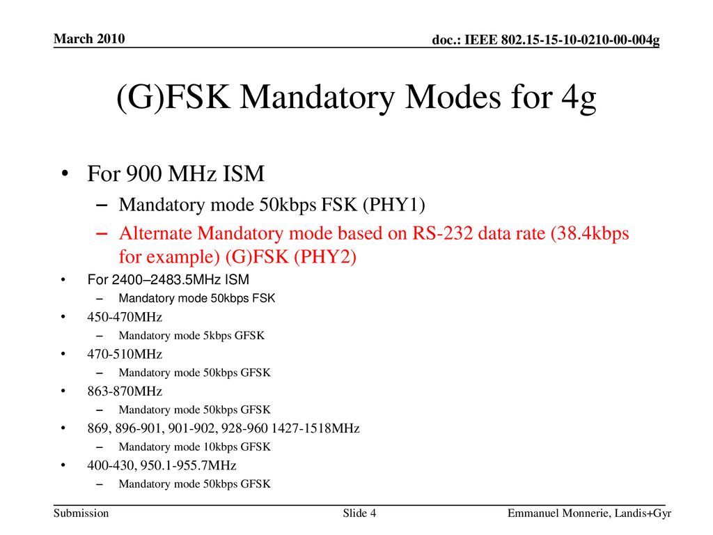 March 2010 project ieee p working group for wireless personal area