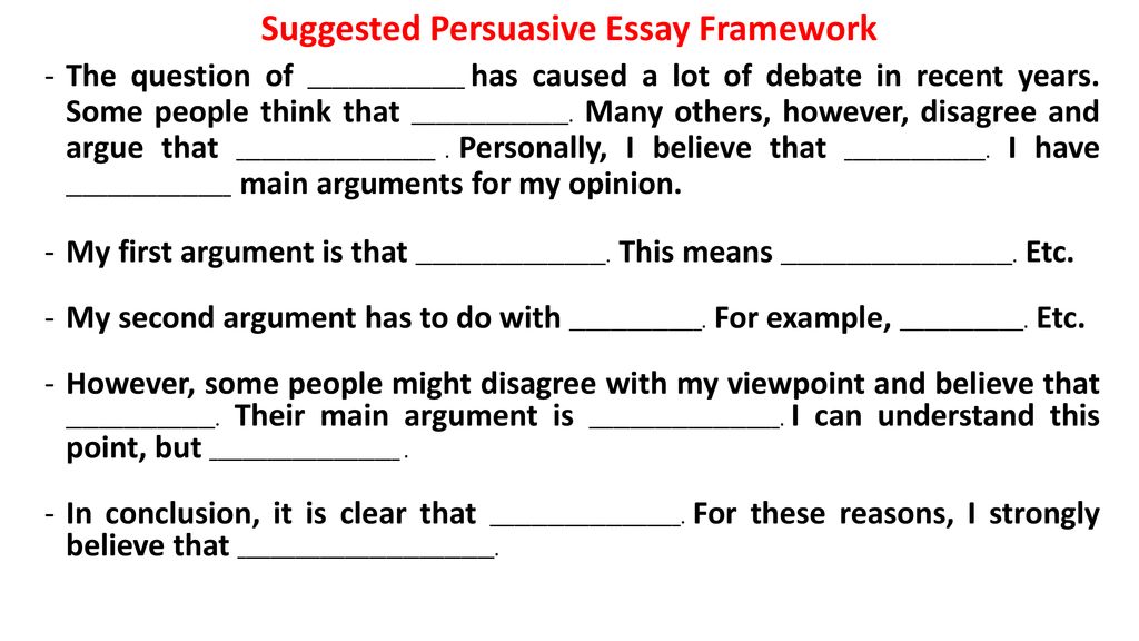 two sided argumentative essay topics