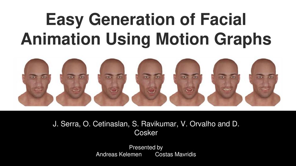 Easy Generation of Facial Animation Using Motion Graphs