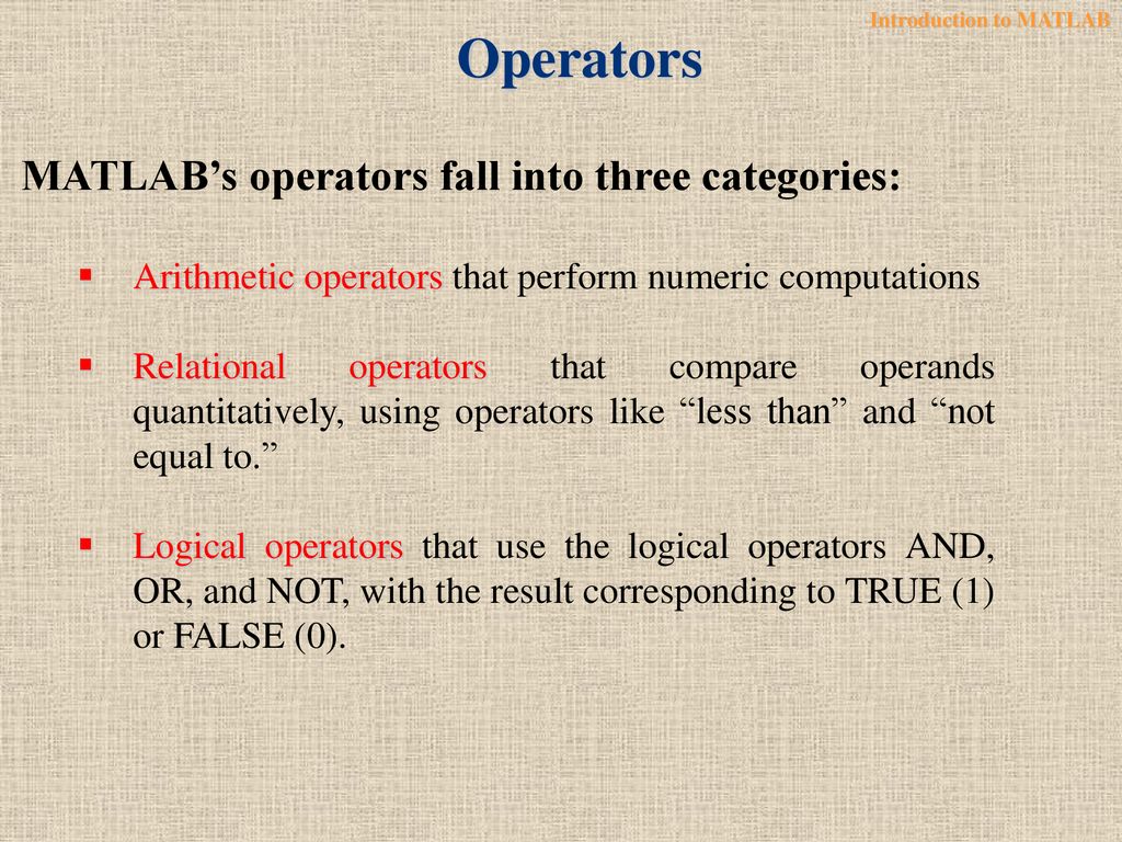 Introduction to MATLAB - ppt download