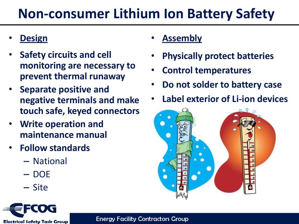 Lithium Ion Battery Safety - ppt download