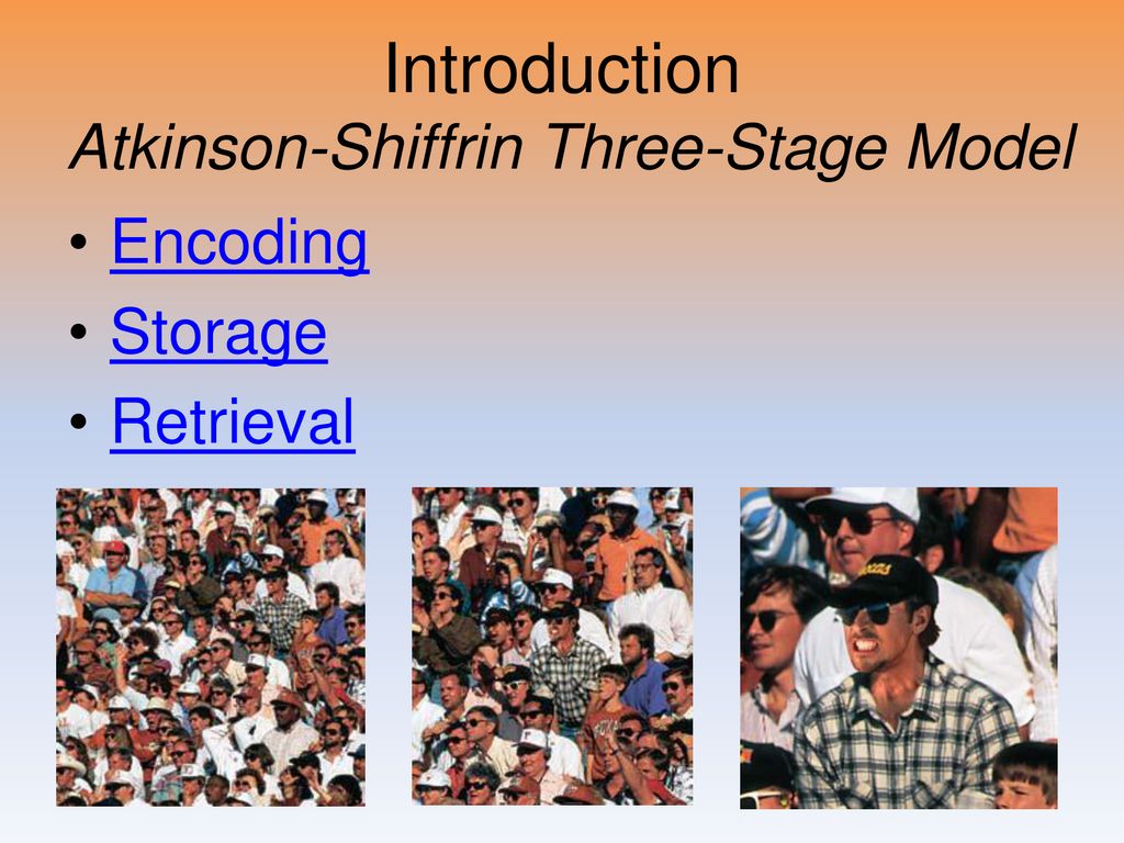 Introduction Atkinson-Shiffrin Three-Stage Model