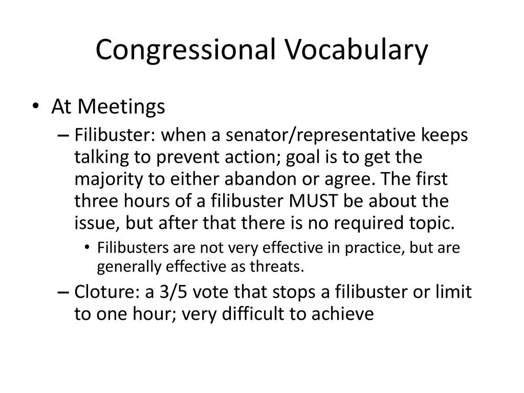 1 5 congressional vocabulary ppt download