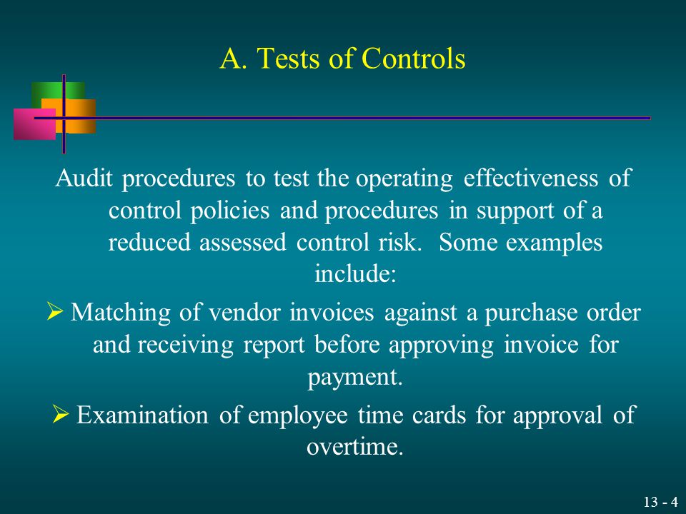 Examination of employee time cards for approval of overtime.