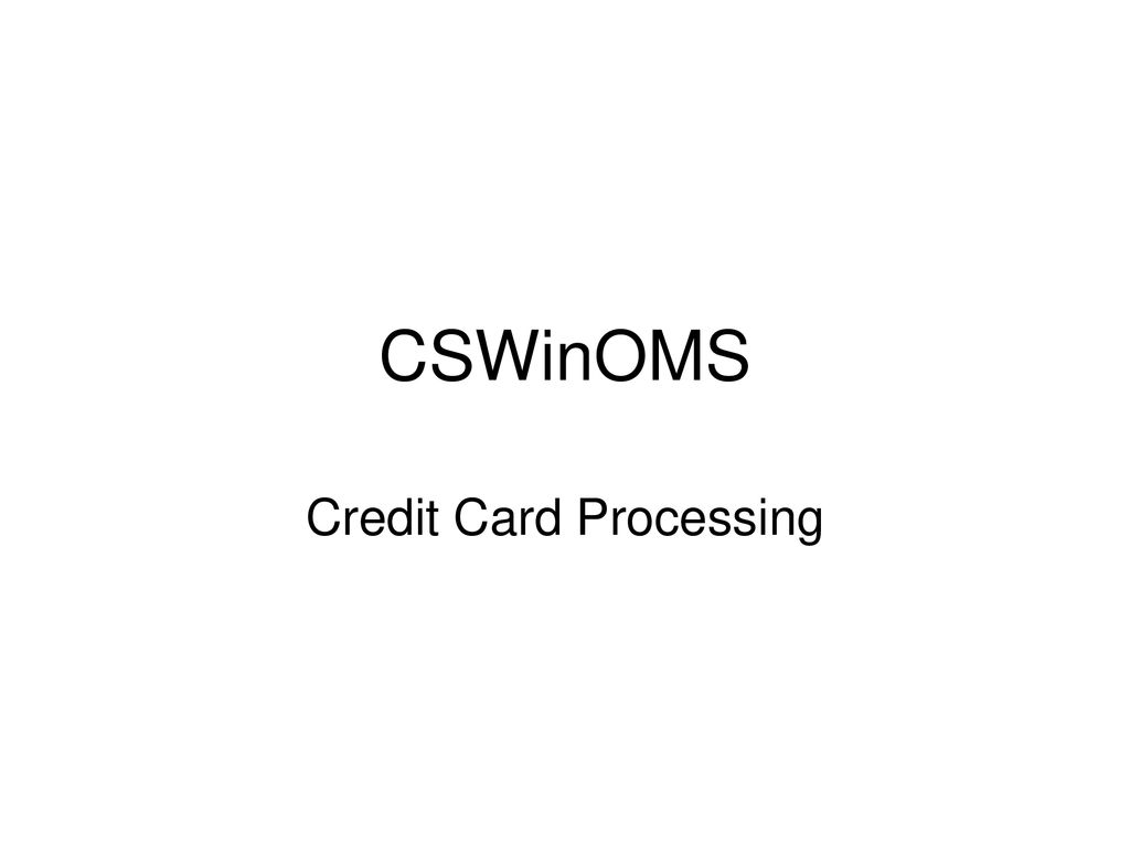 Credit Card Processing Ppt Download credit-card-processing-ppt-download