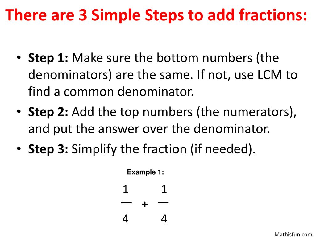 Adding Fractions. - Ppt Download