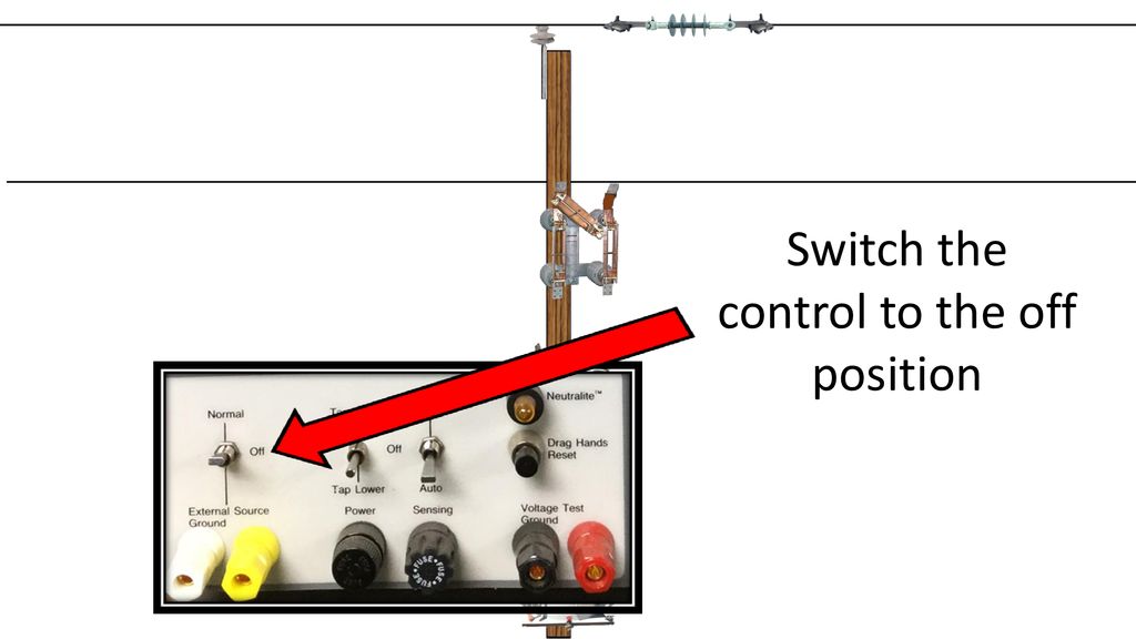 Switch the control to the off position