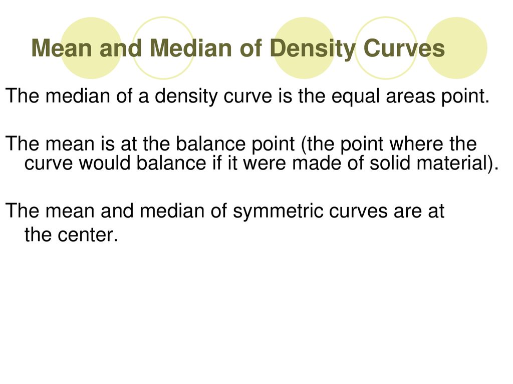 2.1 Density Curves and the Normal Distributions - ppt download