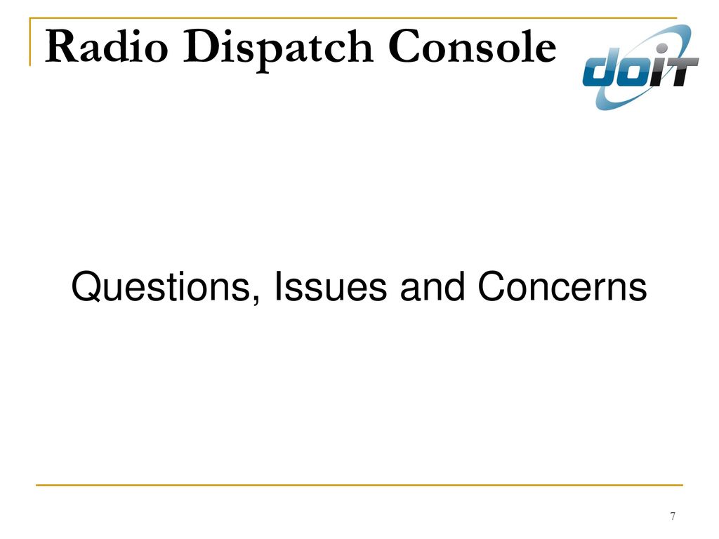 Radio Dispatch Console