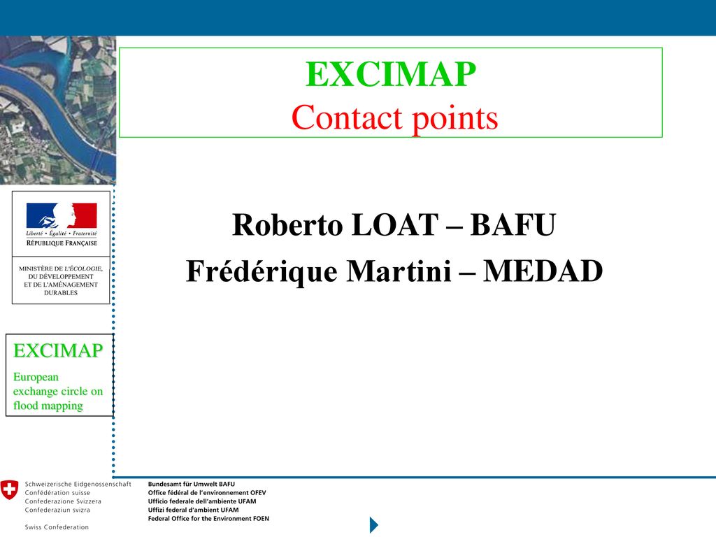 EXCIMAP Contact points