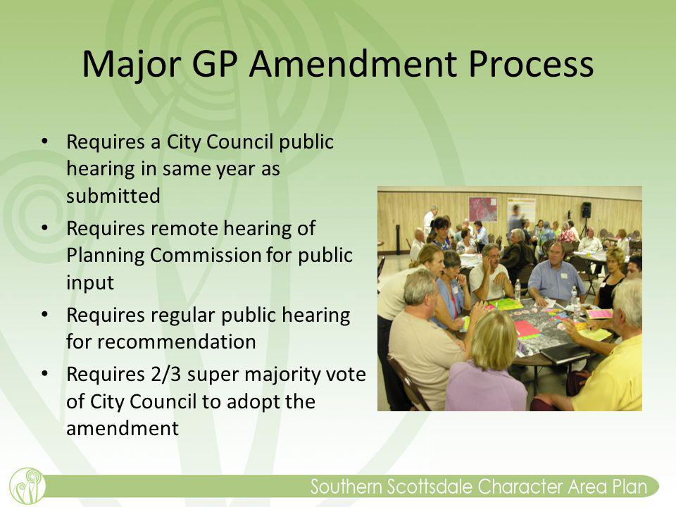 Major GP Amendment Process