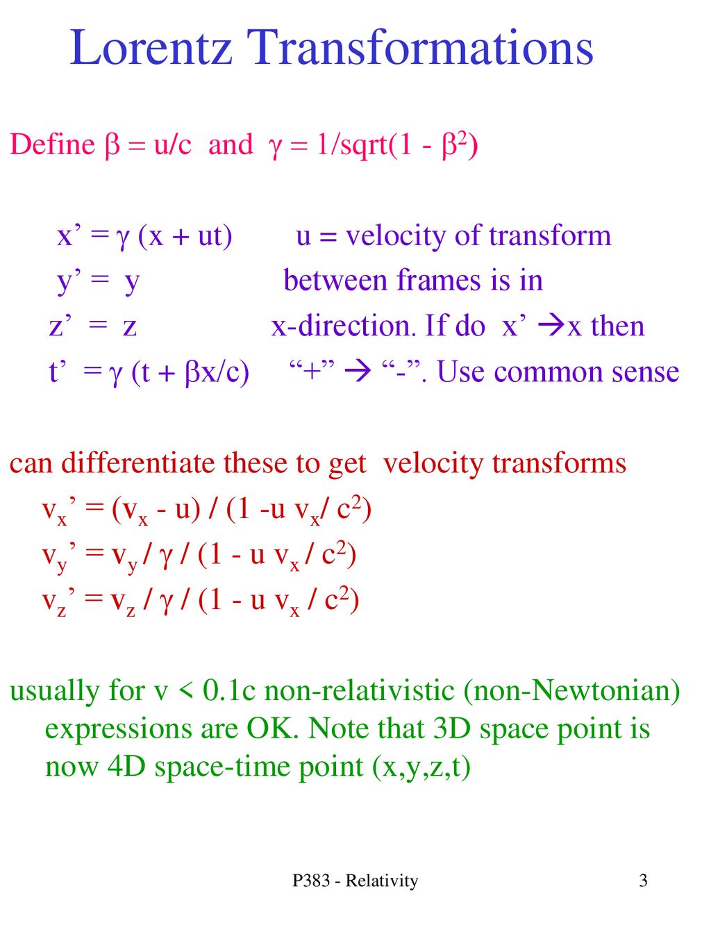 Special Theory Of Relativity Ppt Download