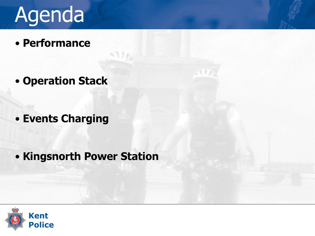 Agenda Performance Operation Stack Events Charging