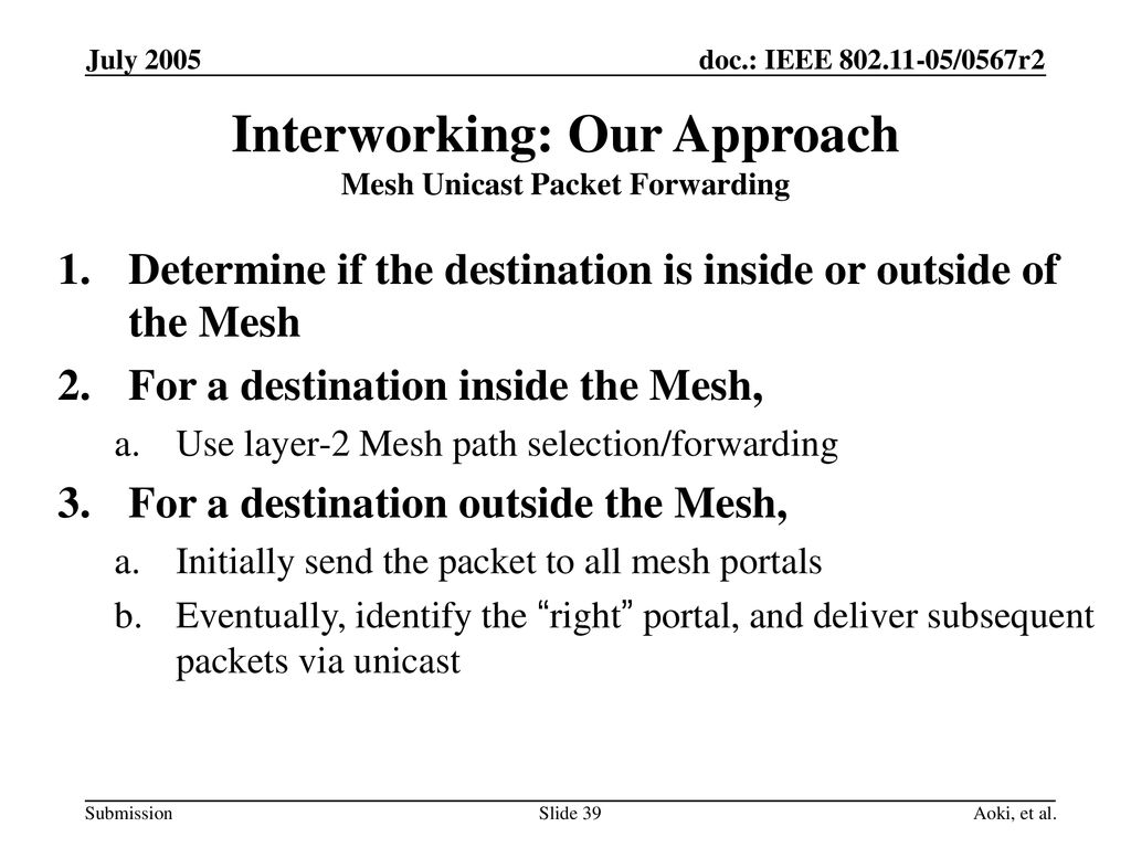 Simple Efficient Extensible Mesh (SEE-Mesh) Proposal Overview - ppt ...