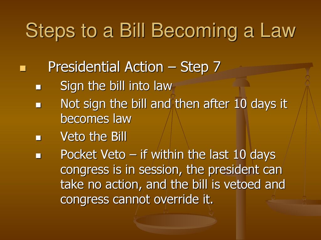 How a Bill Becomes a Law Unit 4 Lecture Notes. - ppt download