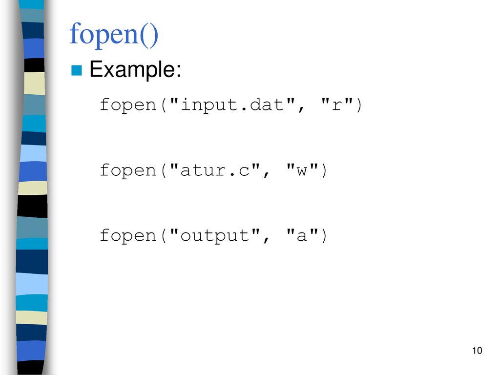 File Manipulation Knowledge Understand the concept of file input and ...