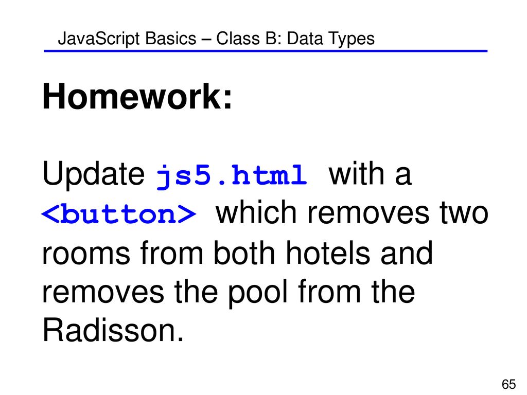 JavaScript Basics Three evening classes A, B and C - ppt download