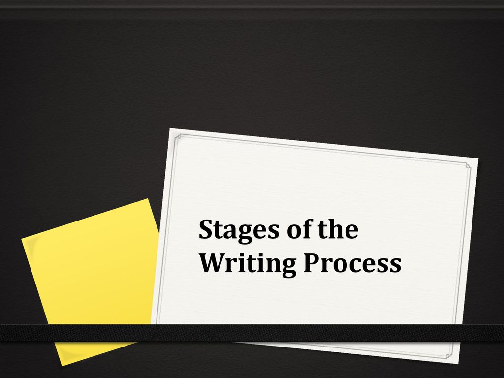 Stages of the Writing Process