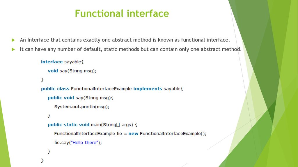 Functional Interface Ppt Download