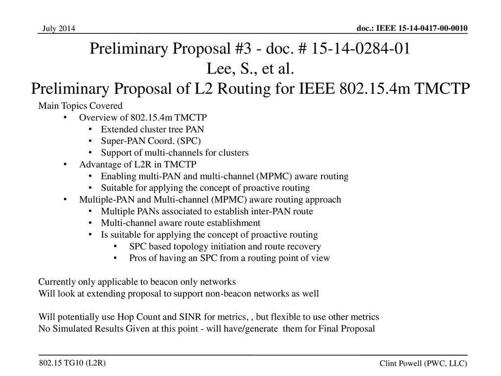 Preliminary Proposal #3 - doc. # Lee, S., et al.