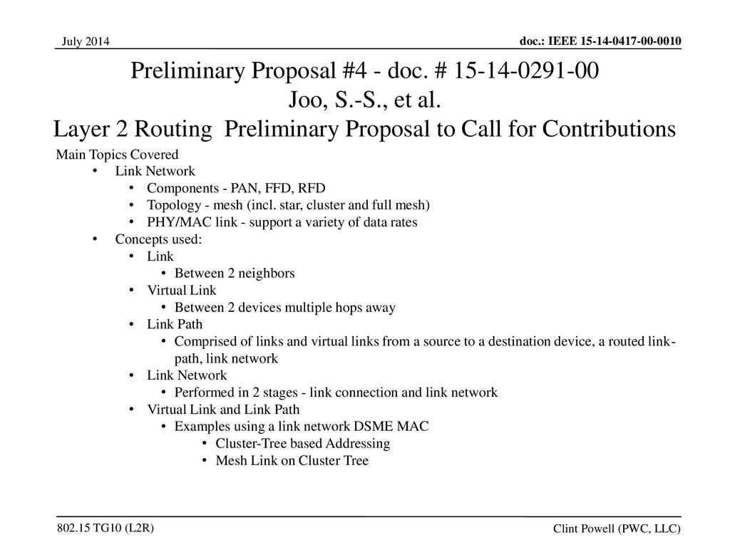 Preliminary Proposal #4 - doc. # Joo, S.-S., et al.