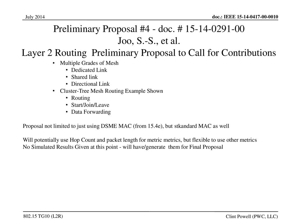 Preliminary Proposal #4 - doc. # Joo, S.-S., et al.