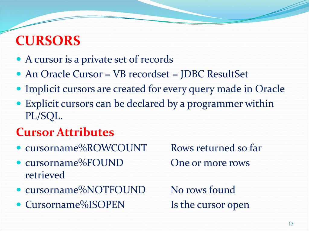 Procedural language structured query language pl sql ppt download