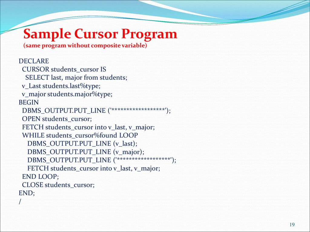 Procedural language structured query language pl sql ppt download