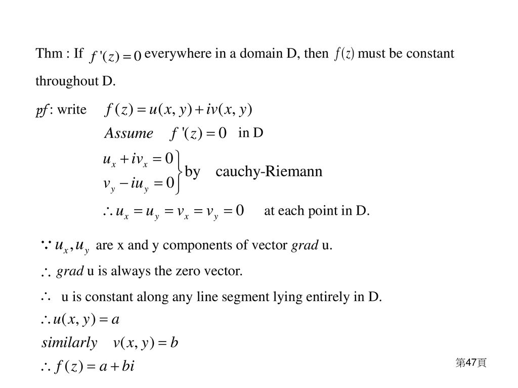 Chapter 2 Analytic Function Ppt Download