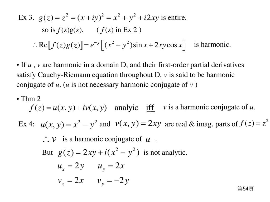 Chapter 2 Analytic Function Ppt Download