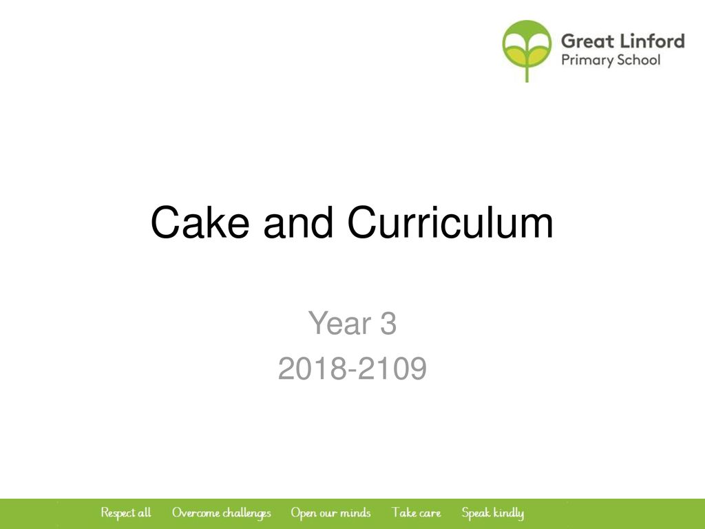 Cake and Curriculum Year