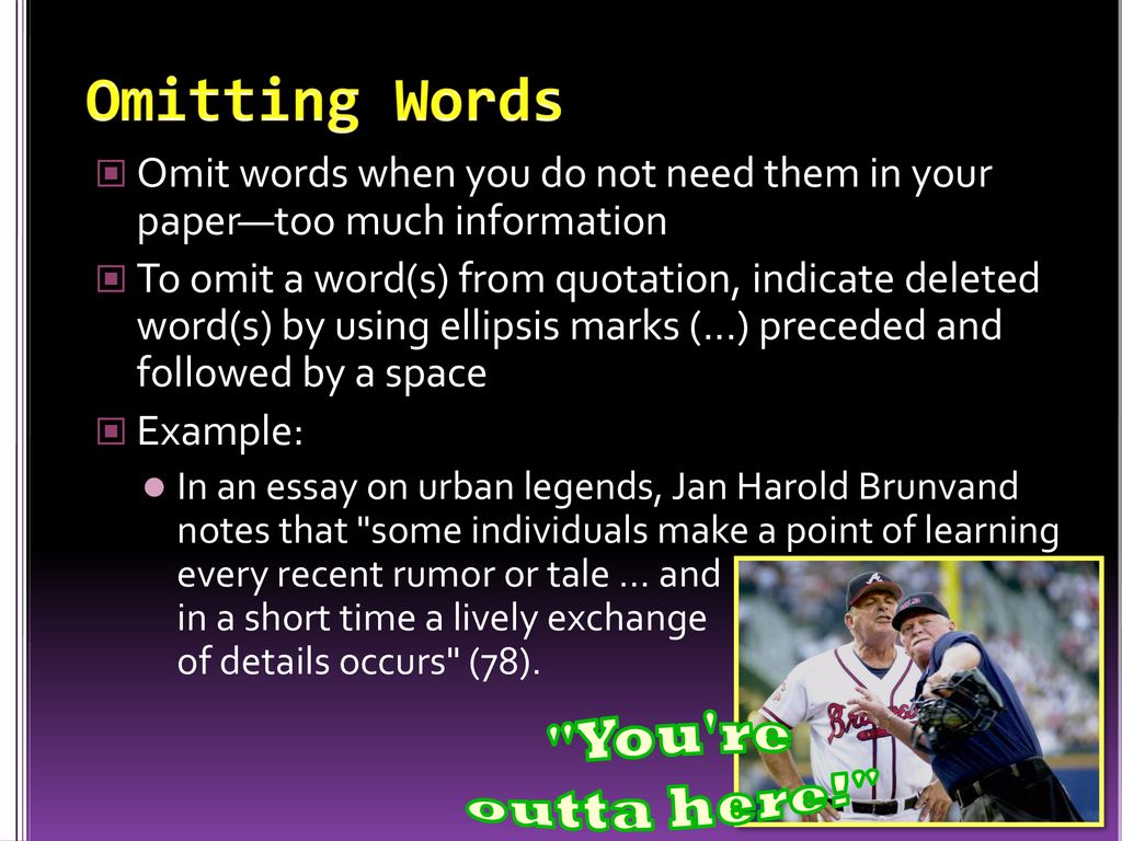 Lesson 12 Adding, Omitting, and Paraphrasing Quotes ppt download
