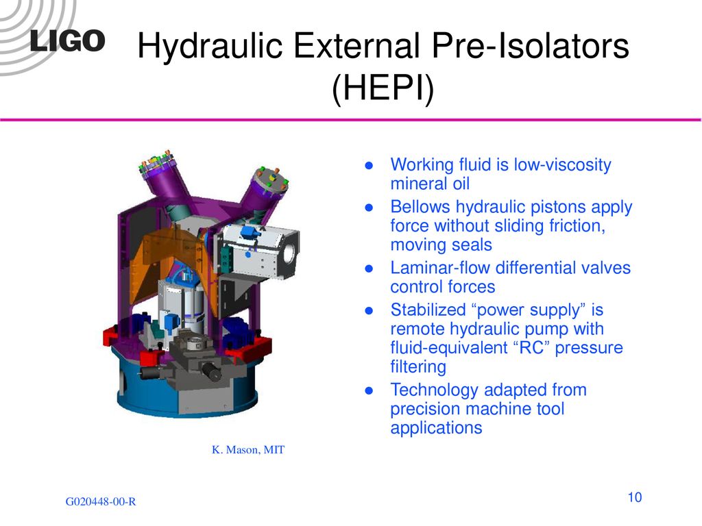 Hydraulic External Pre-Isolators (HEPI)