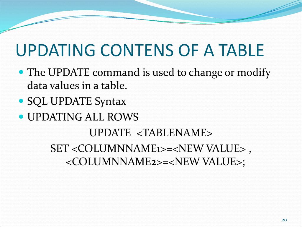 Sql ppt download
