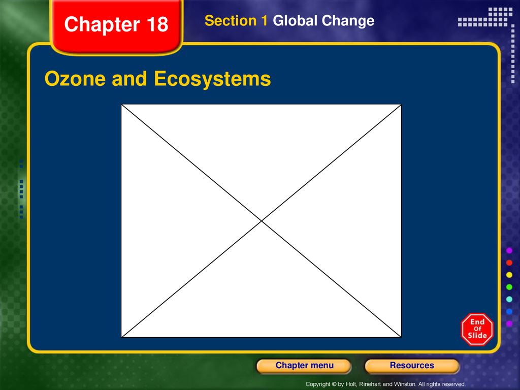 Chapter 18 Section 1 Global Change Ozone and Ecosystems