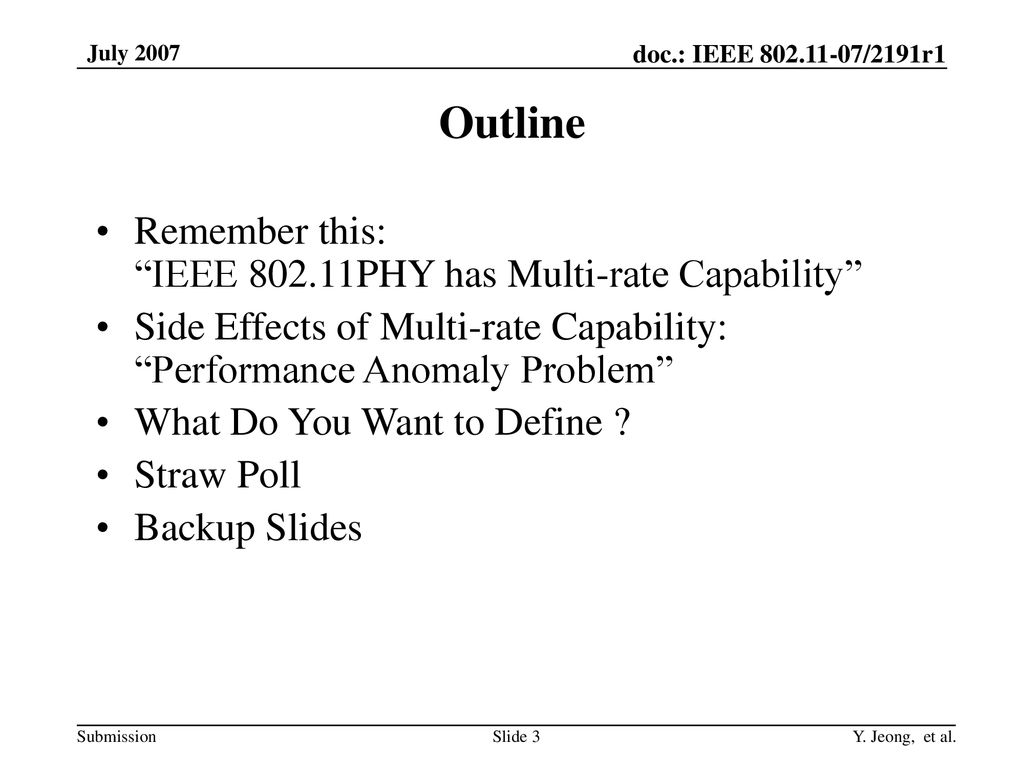 Multi rate effects on direct link setup ppt download