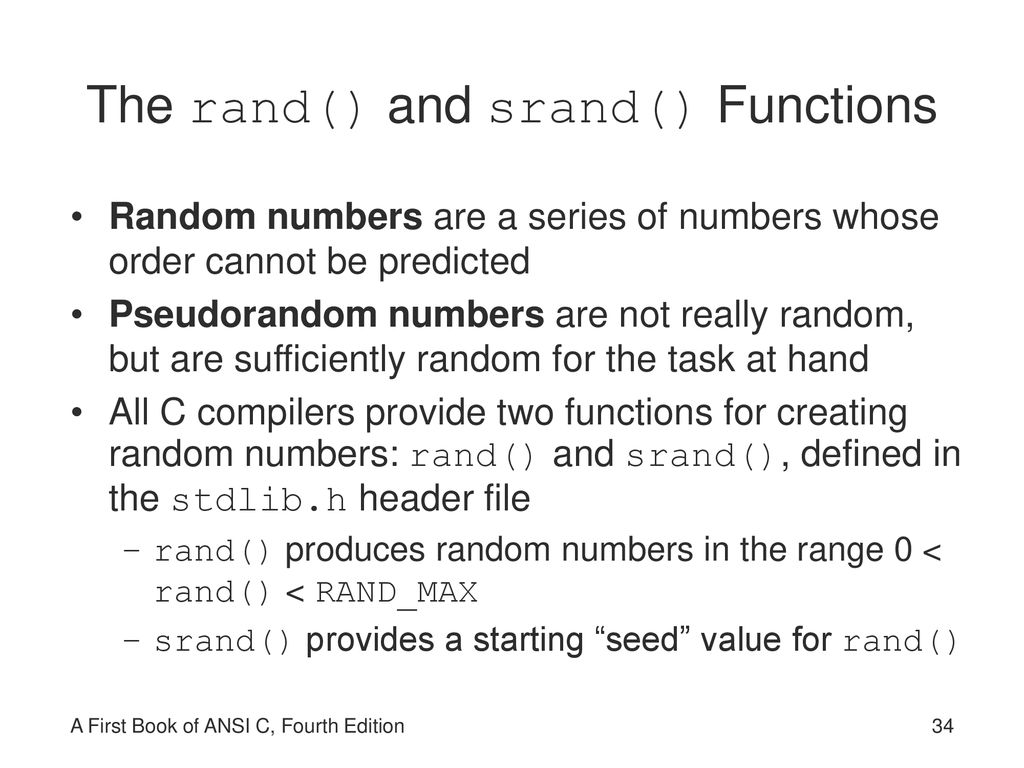 A first book of ansi c fourth edition ppt download