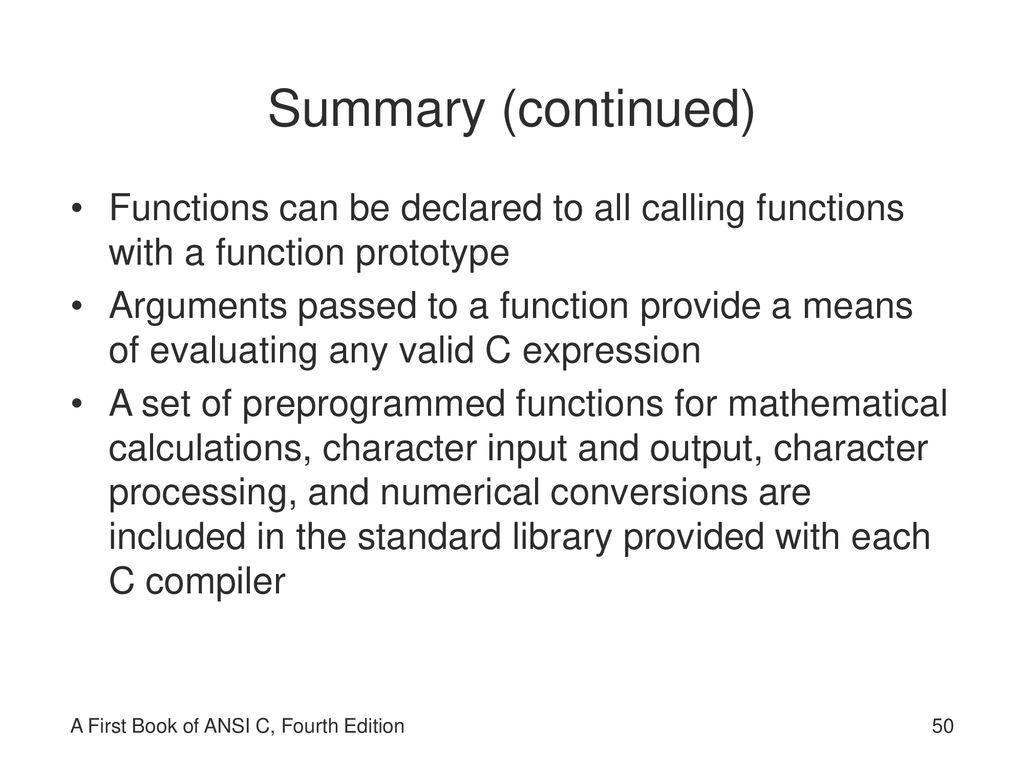 A first book of ansi c fourth edition ppt download
