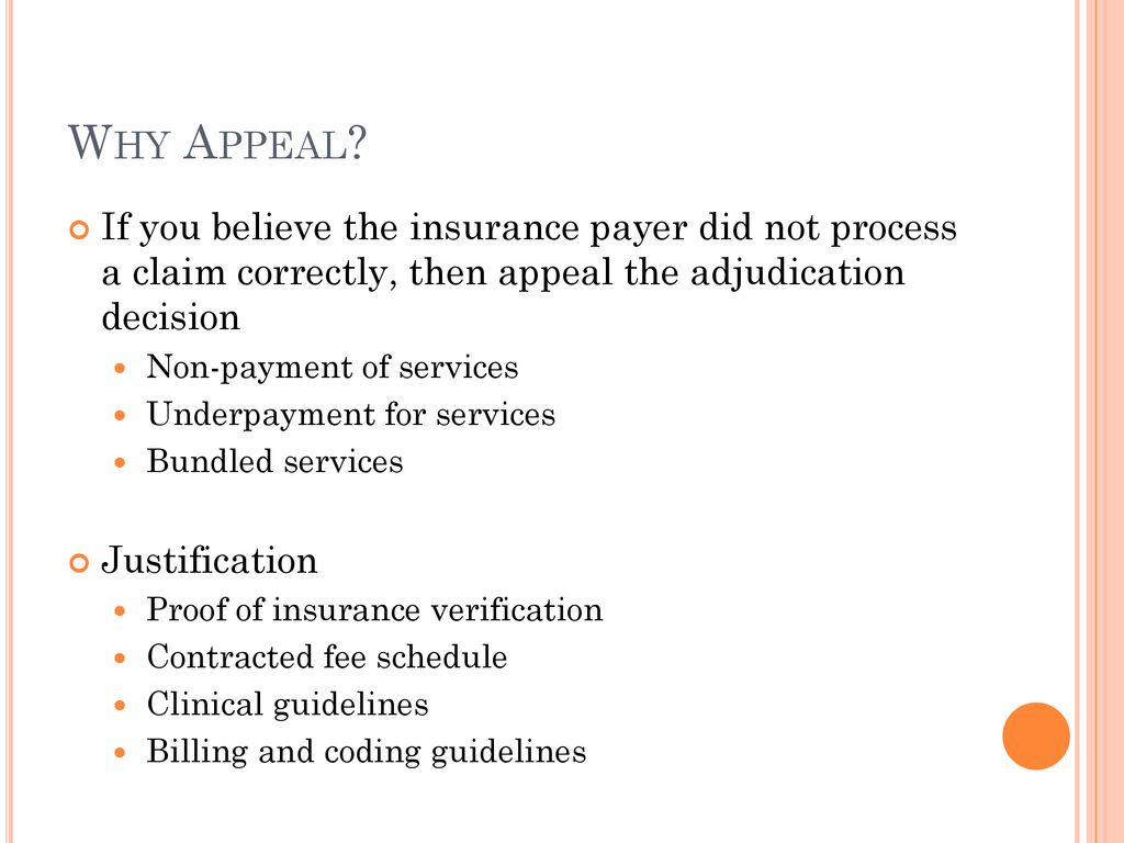 Appeal Letter For Insurance Claim from slideplayer.com