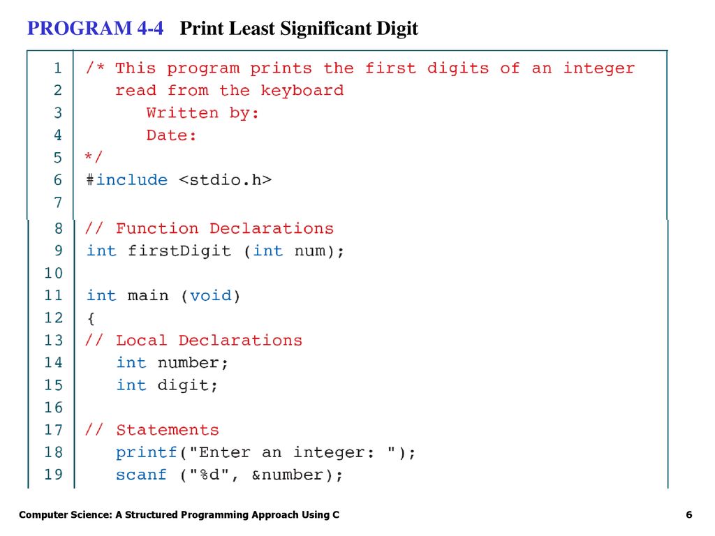 FIGURE 4-10 Function Return Statements - ppt download