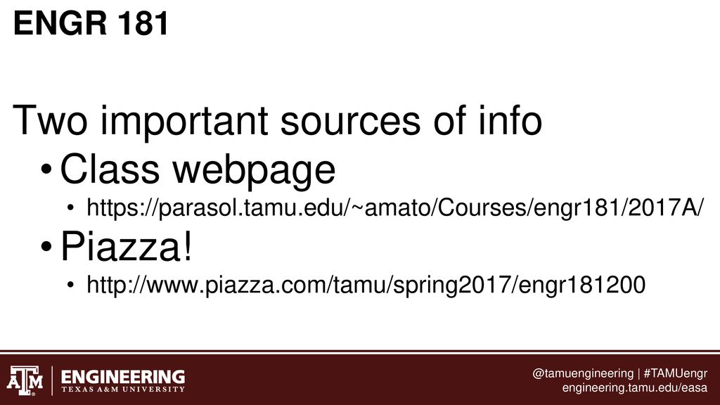 Overview EH (& ENGR 181) ENGR 181, Spring ppt download