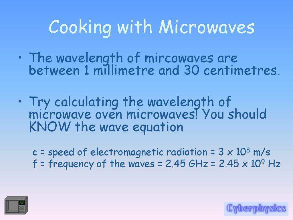 Cooking with Microwaves