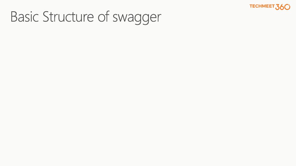 Basic Structure of swagger