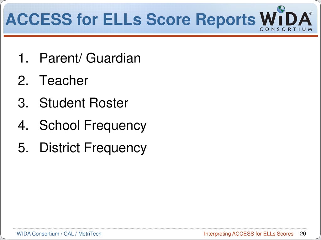 ACCESS for ELLs Score Report Interpretation Training on Vimeo