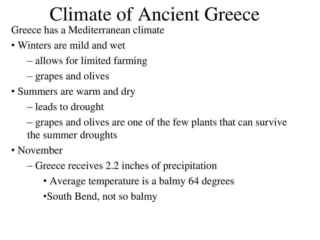 Climate of Ancient Greece