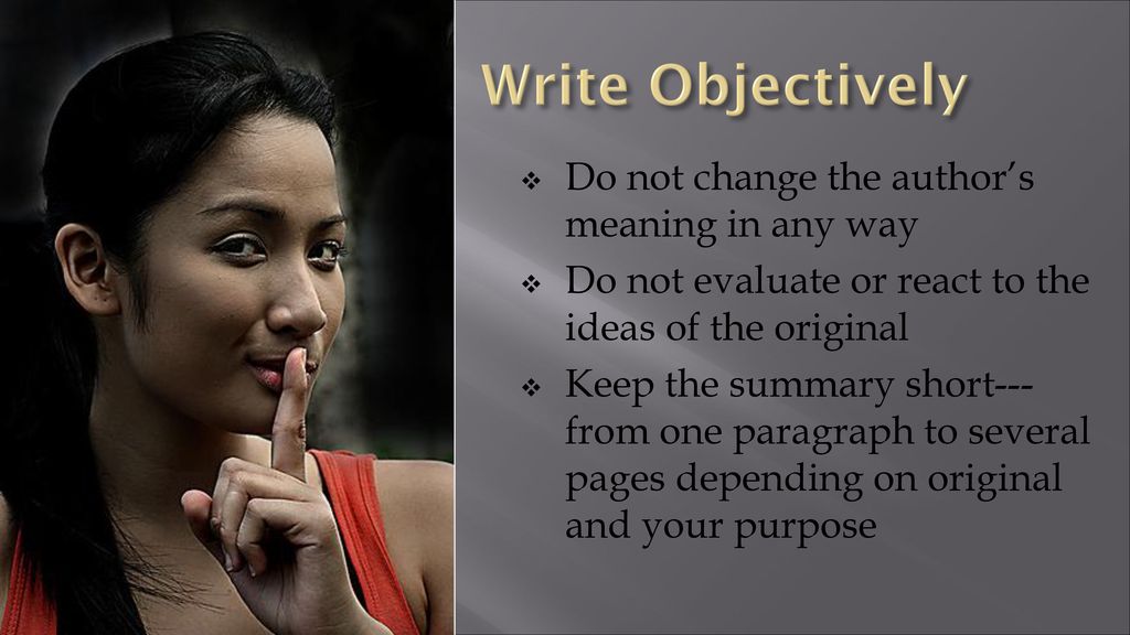 Condensing original passage in your own words ppt download