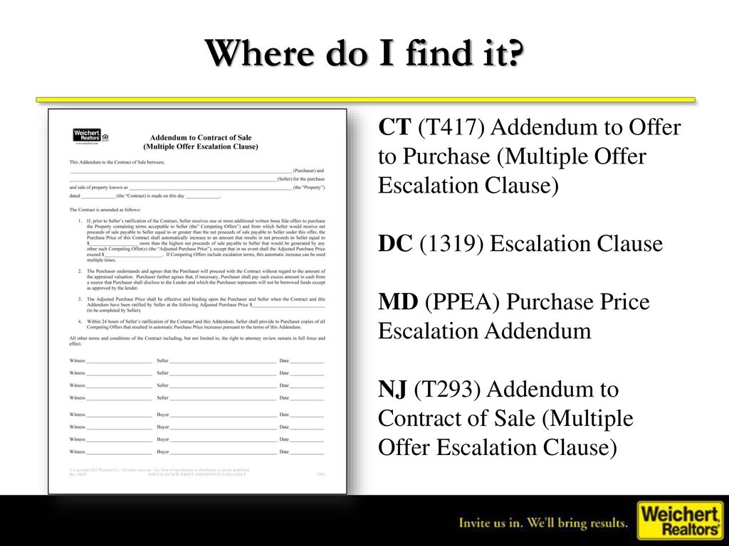 Using the Escalation Clause - ppt download