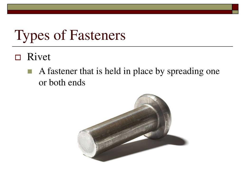 Wood And Metal Fasteners - Ppt Download